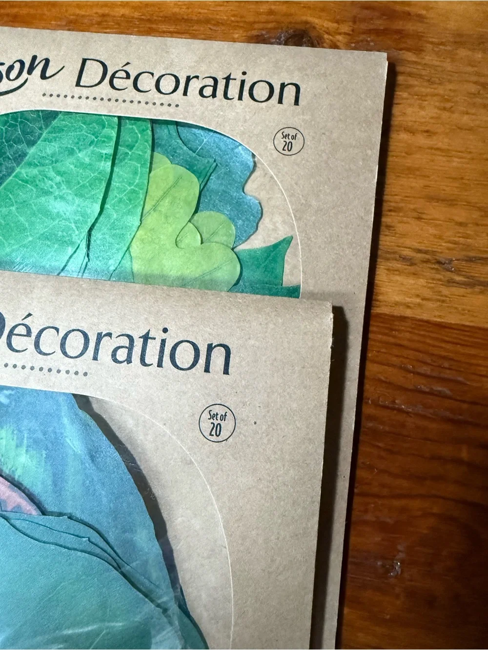 🍃 New Green Leaf Decorative Parchment for Plate & Table